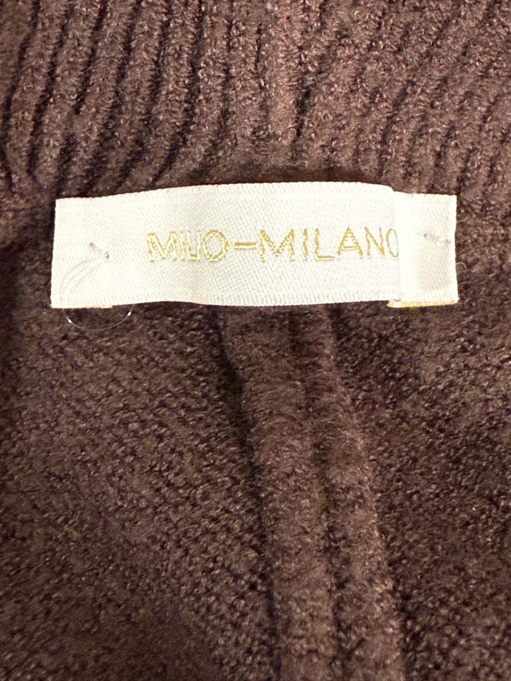 Milano Wide-Leg Knit Pants in Deep Brown - Picture 2 of 5